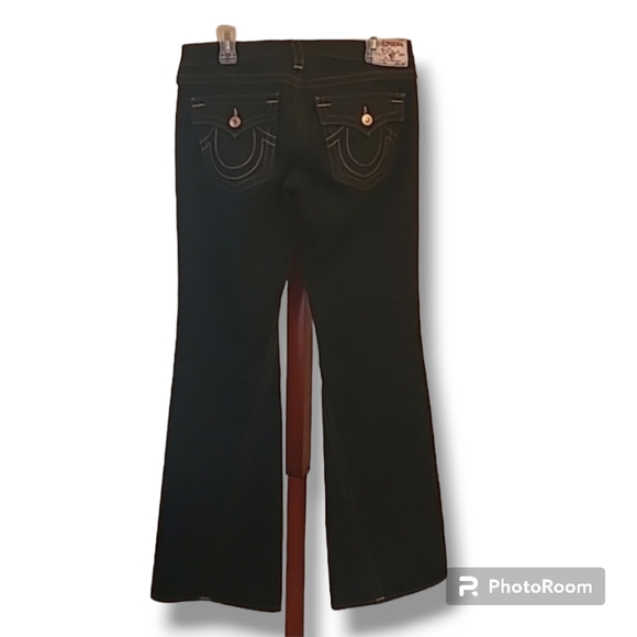 True Religion Joey Dark Wash Flare Cut Jeans - Picture 4 of 15